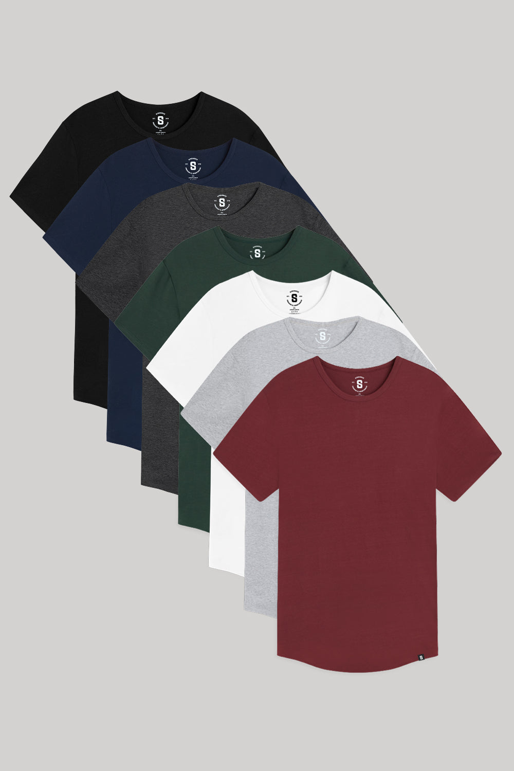 Everyday Stretch Crewneck Tee - Longer Length - 7-Pack