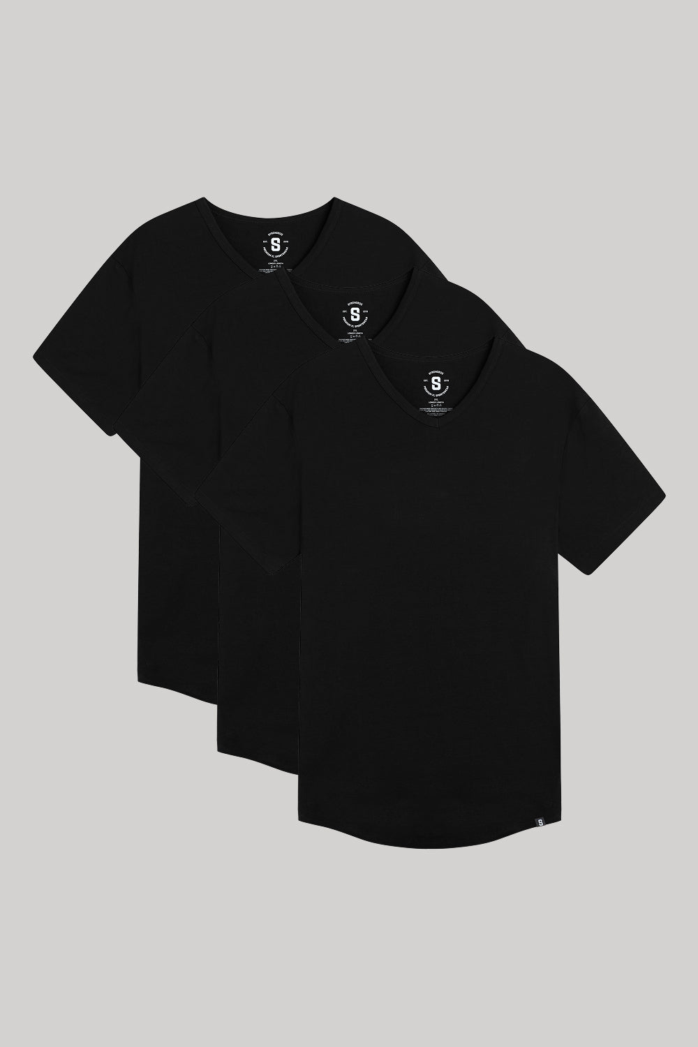 Everyday Stretch V-Neck Tee - Longer Length - 3-Pack