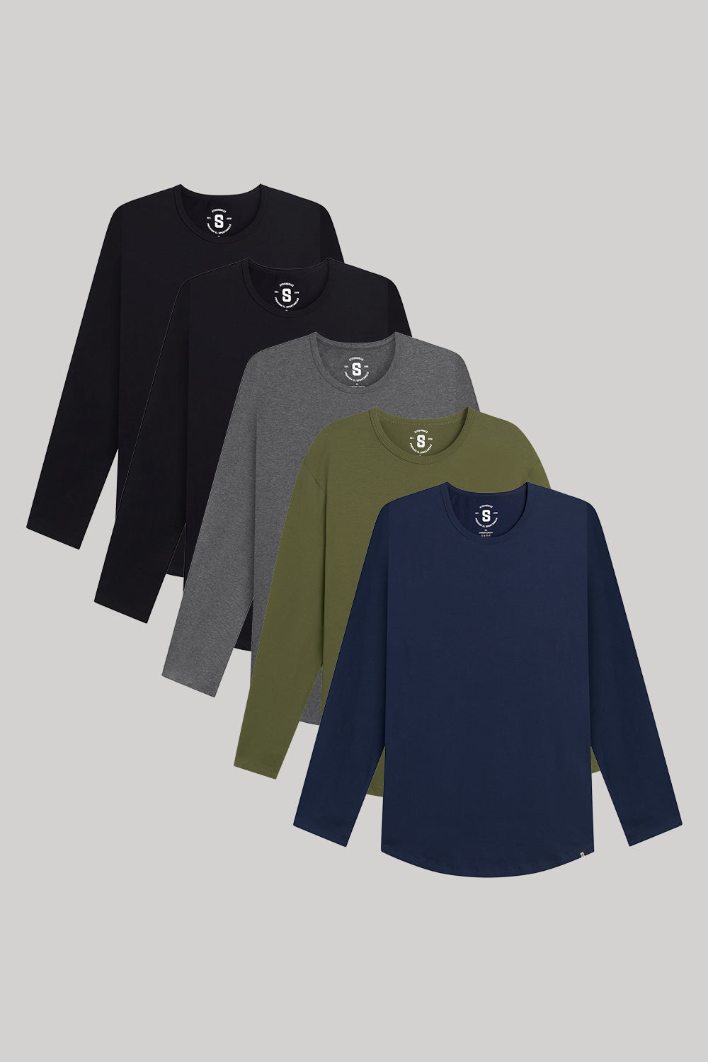 Everyday Stretch Long Sleeve T-Shirt – 5-Pack