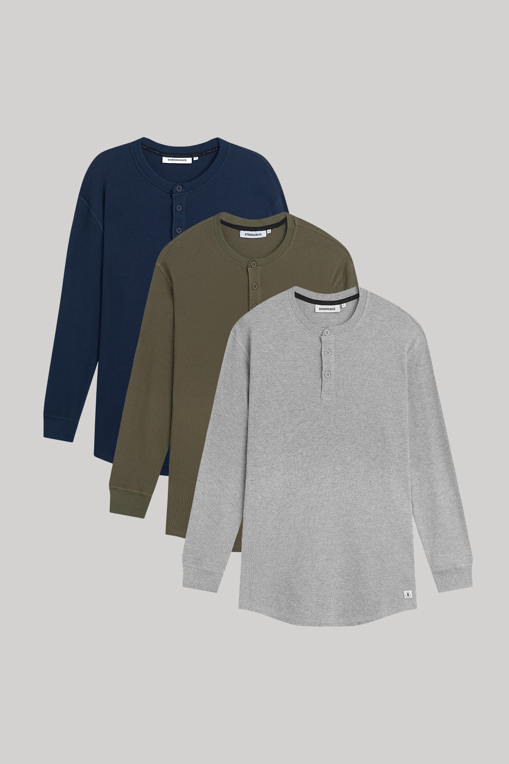 WaffleFlex Thermal Henley - Longer Length - 3-Pack