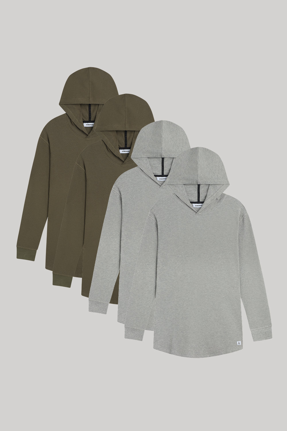 WaffleFlex Thermal Hoodie - Longer Length - 4-Pack