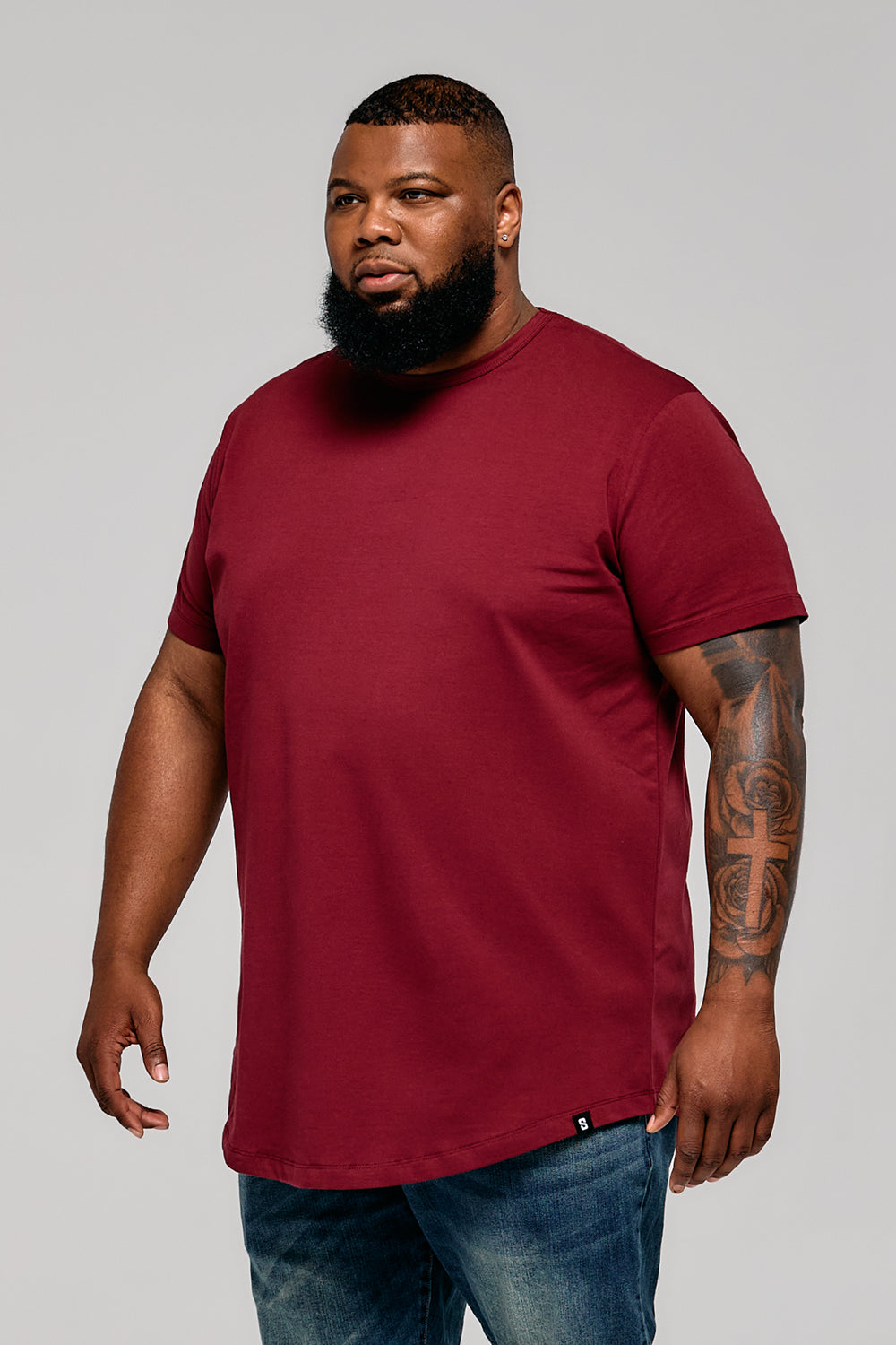 Everyday Stretch Crewneck Tee - Longer Length