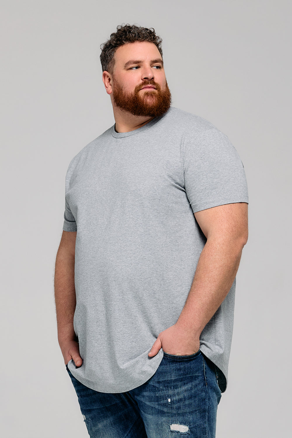 Everyday Stretch Crewneck Tee - Longer Length