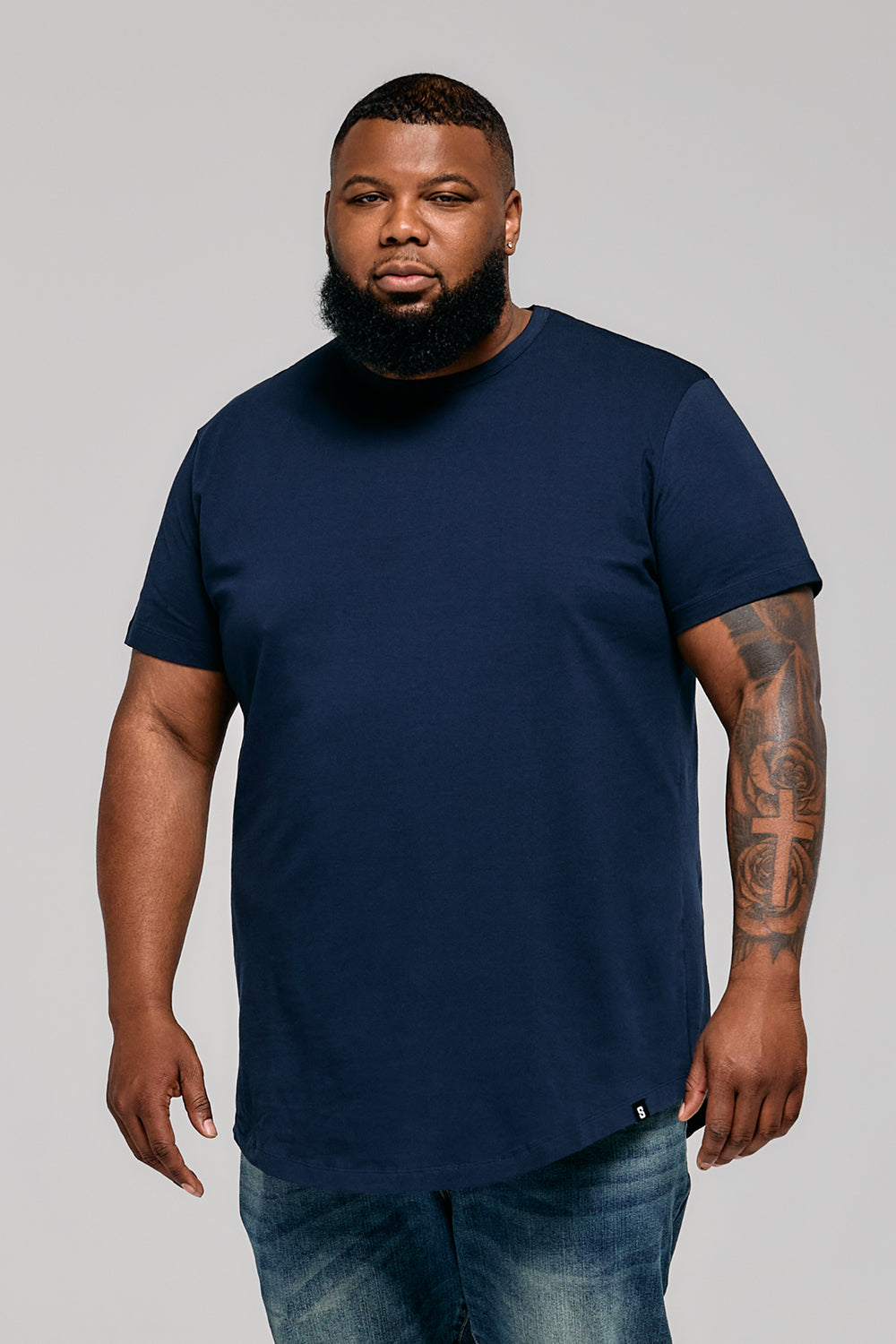 Everyday Stretch Crewneck Tee - Longer Length