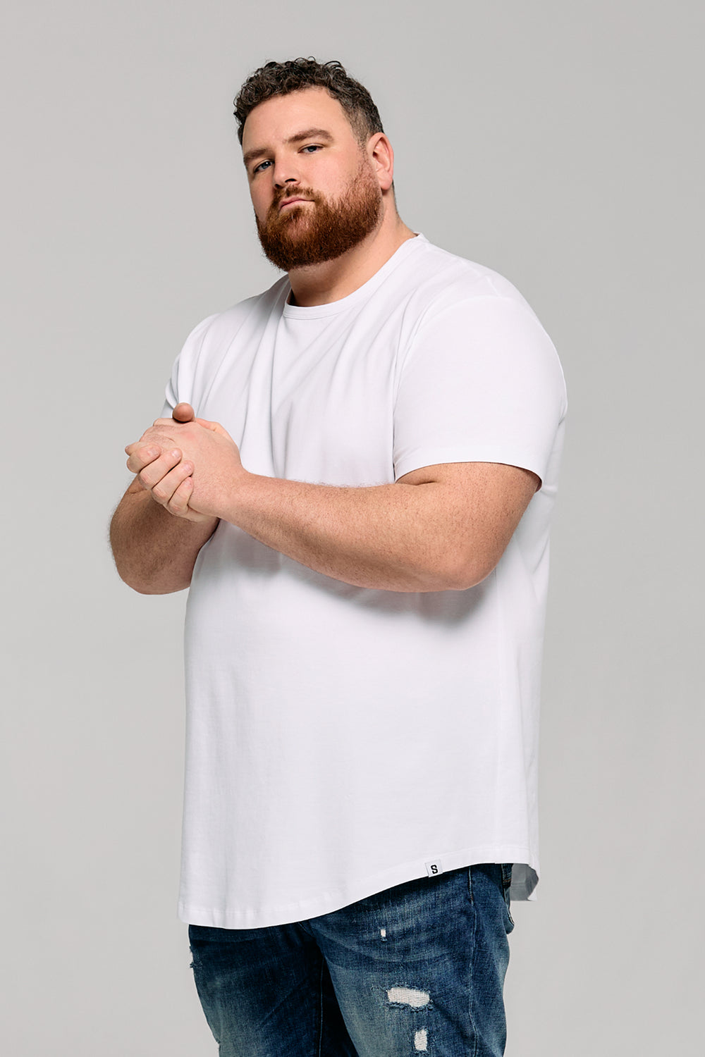 Everyday Stretch Crewneck Tee - Longer Length