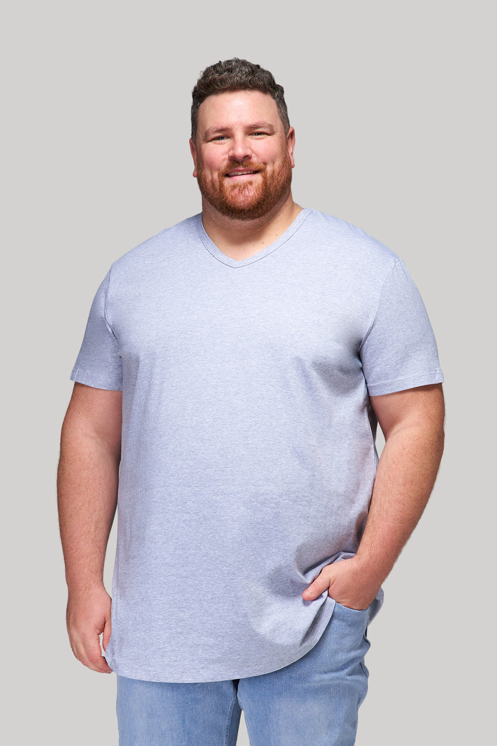 Everyday Stretch V-Neck Tee - Longer Length