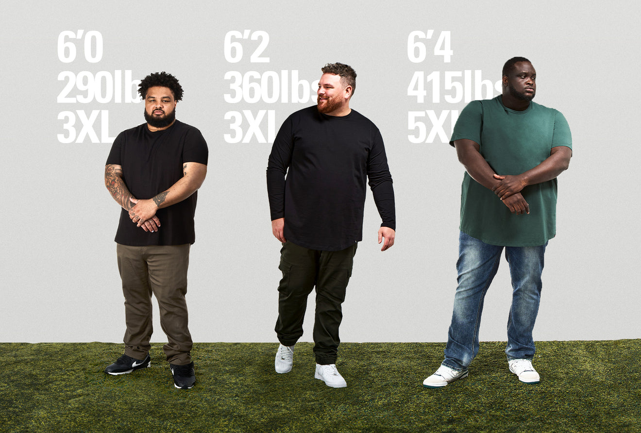 Big & Tall Shirt Size Guide Comparison for Men
