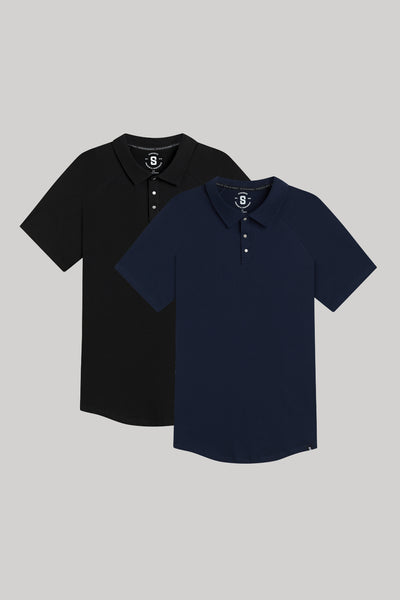 Everyday Stretch Snap Polo 2-Pack for Bigger Bodies | Strongsize