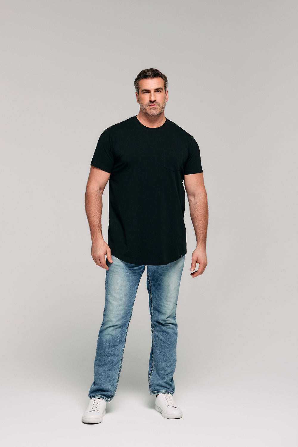 Everyday Stretch Pocket Tee - Black