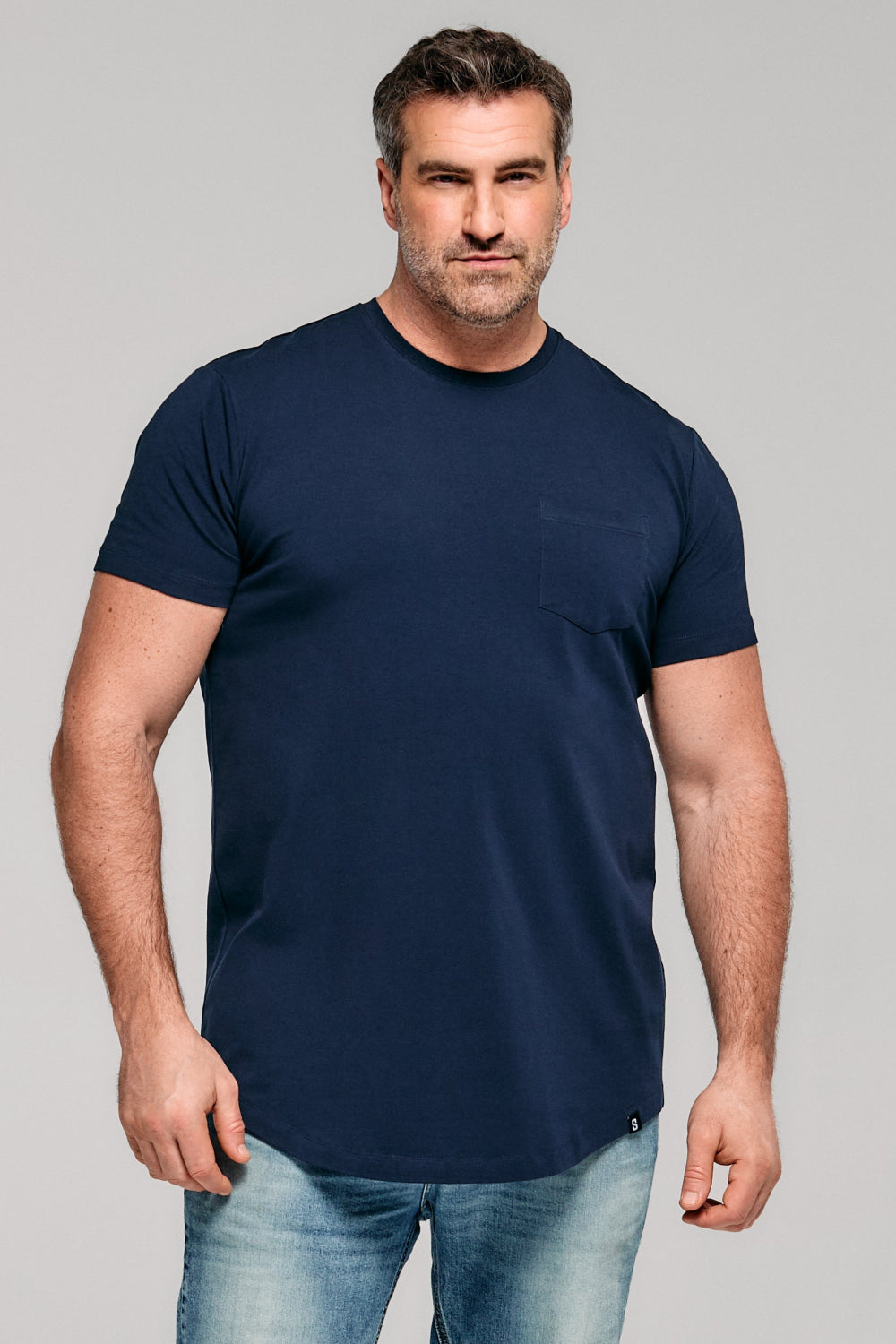 Everyday Stretch Pocket Tee - Navy