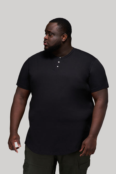 Everyday Stretch Snap Henley - Longer Length