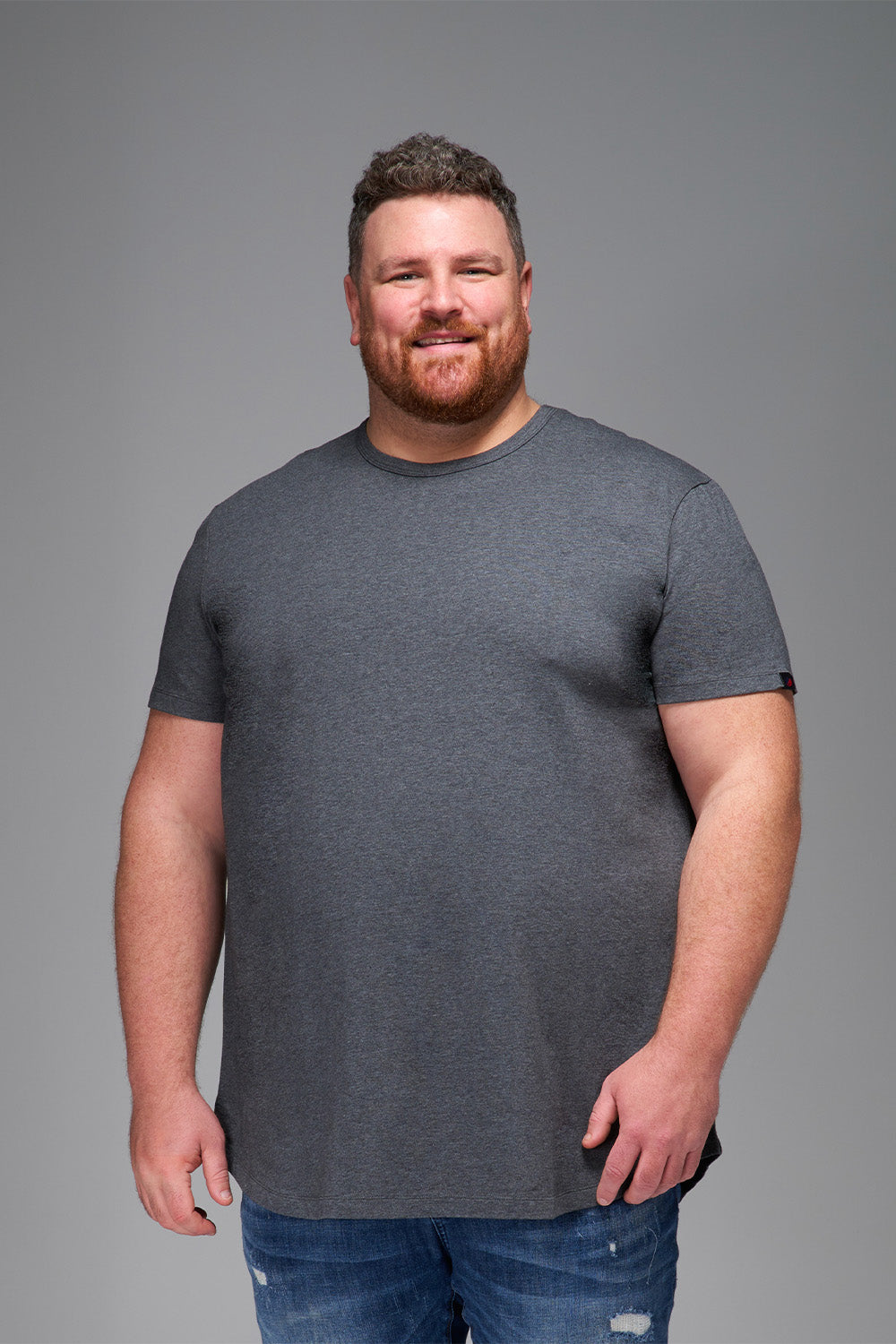 STRONGSIZE Men's Big and Tall Shirts – Stretch T-Shirt for Casual Wear  Longer Length Navy Blue 7XL