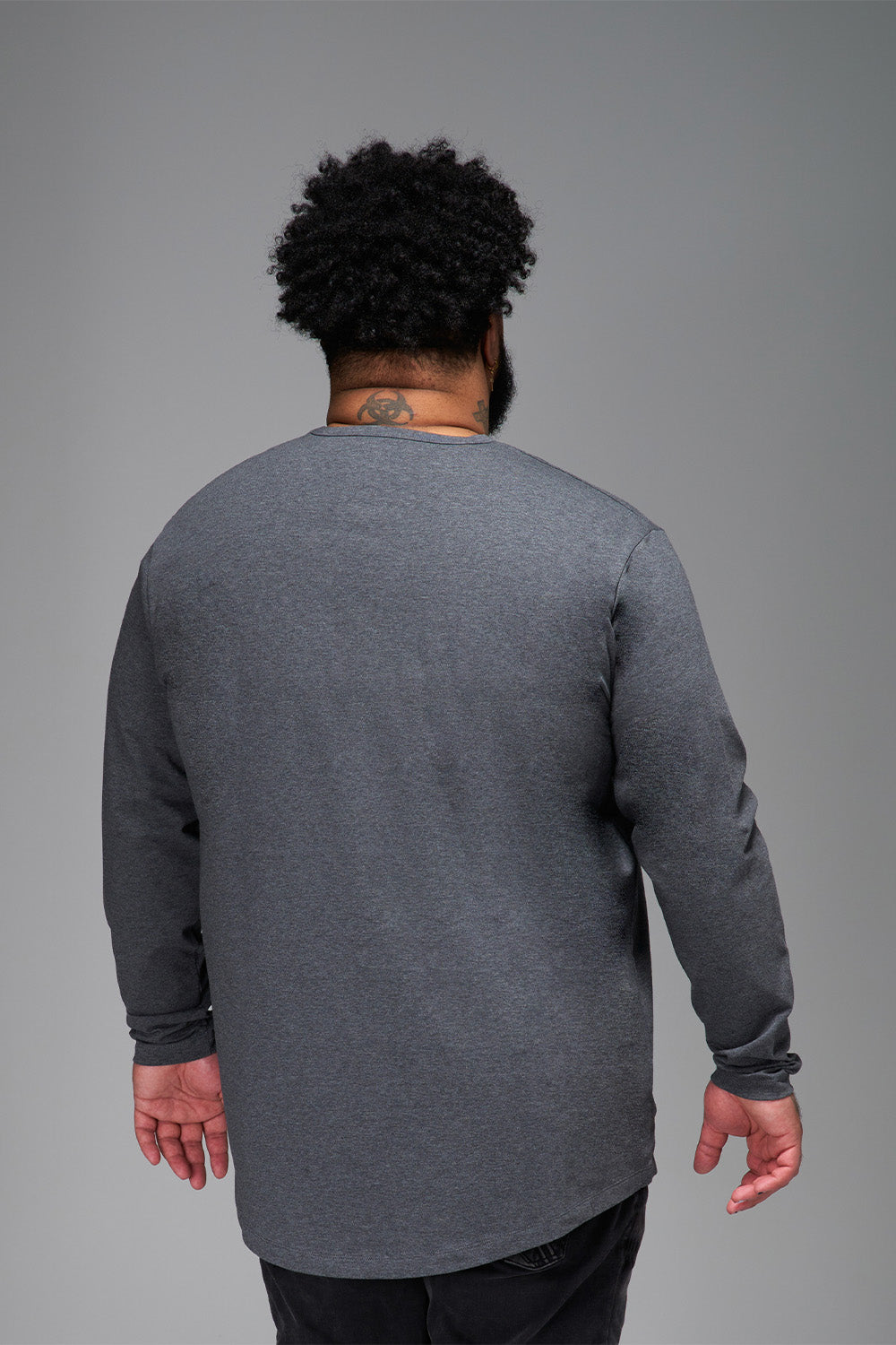 Everyday Stretch Long Sleeve Tee - Heather Charcoal