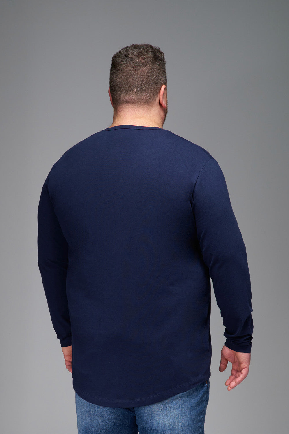 Everyday Stretch Long Sleeve Tee - Navy