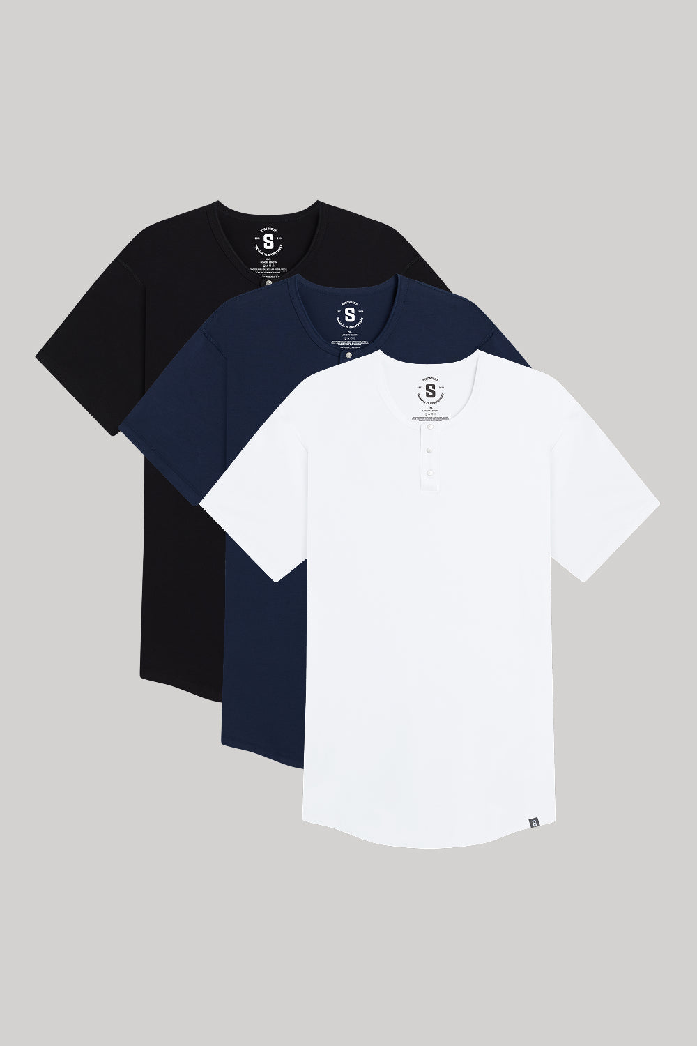 Everyday Stretch Snap Henley 3-Pack