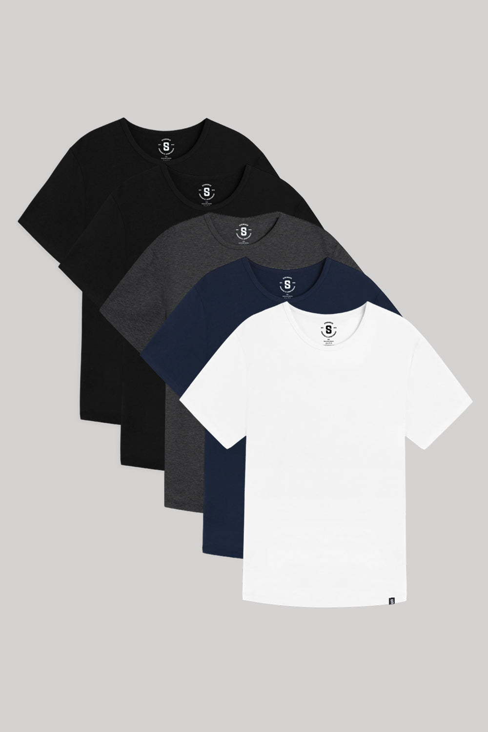 Everyday Stretch Crewneck Tee - Regular Length - 5-Pack