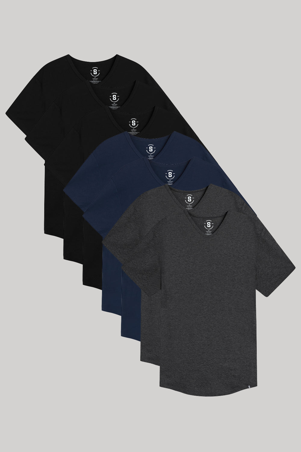 Everyday Stretch V-Neck Tee - Longer Length - 7-Pack