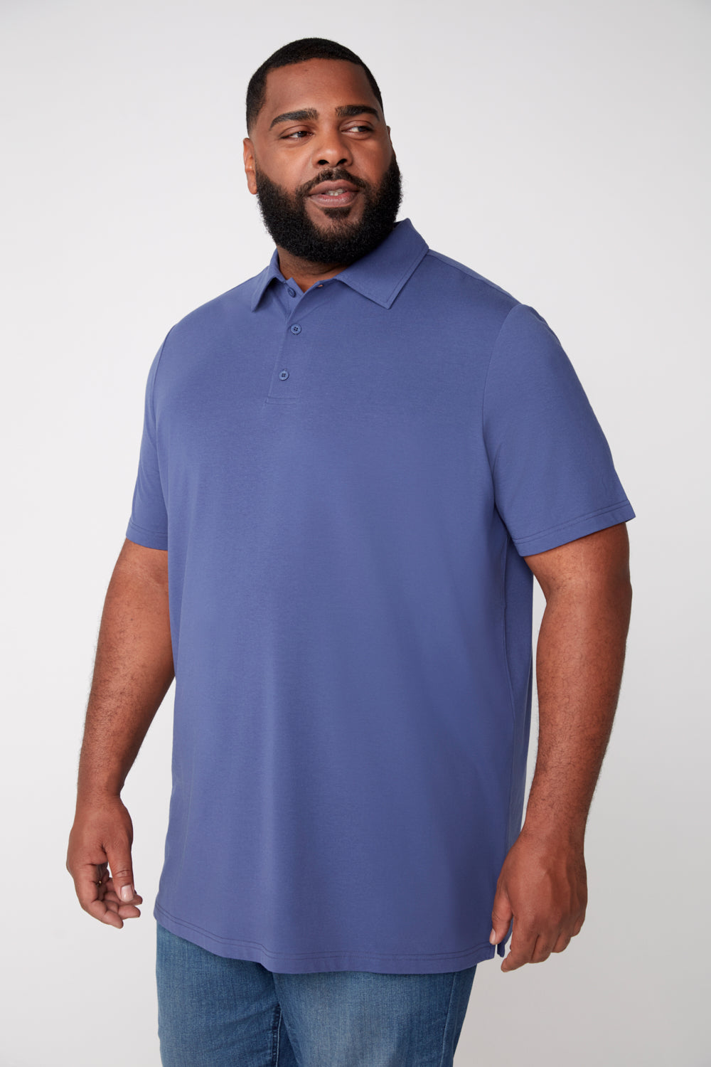 トップス STONE  19SS Cotton Jersey Polo-XL Stone Island Vanisé Brushed Heavy Cotton Jersey Polo Ink – Très Bien