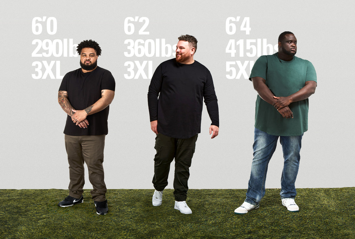 Big & Tall Shirt Size Guide Comparison for Men