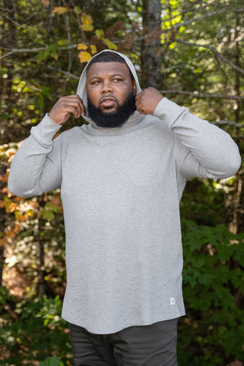 WaffleFlex Thermal Hoodie - Heather Gray