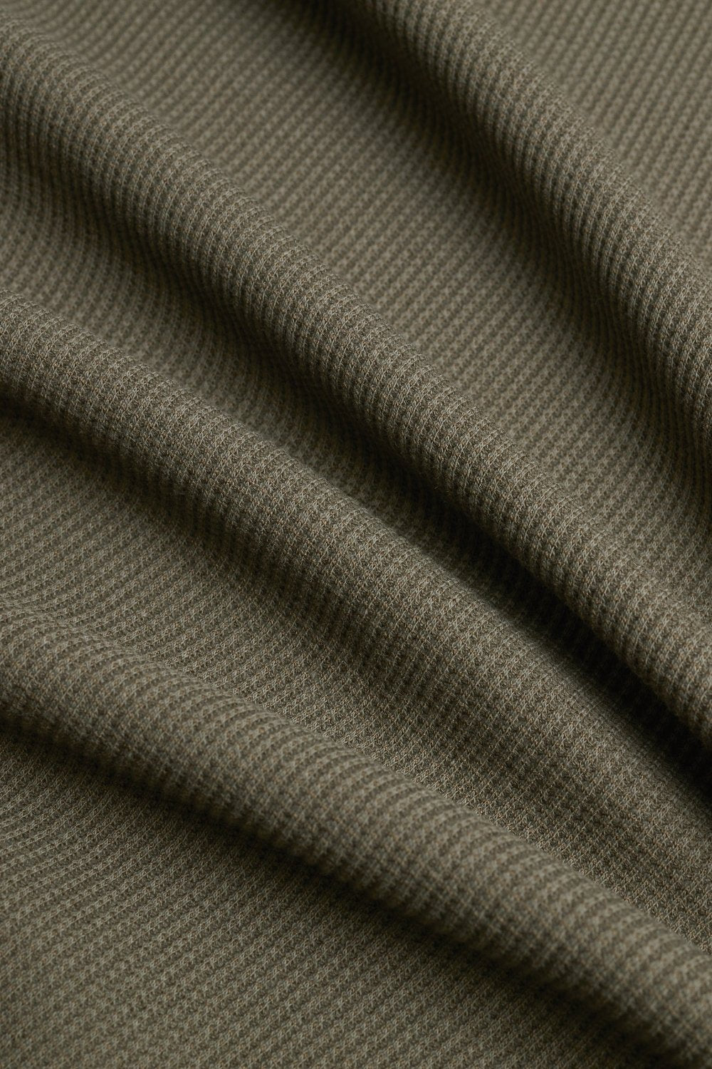 WaffleFlex Thermal Henley - Army Green